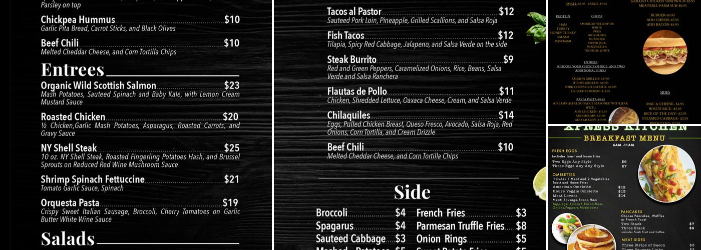 Xpress Kitchen Menu