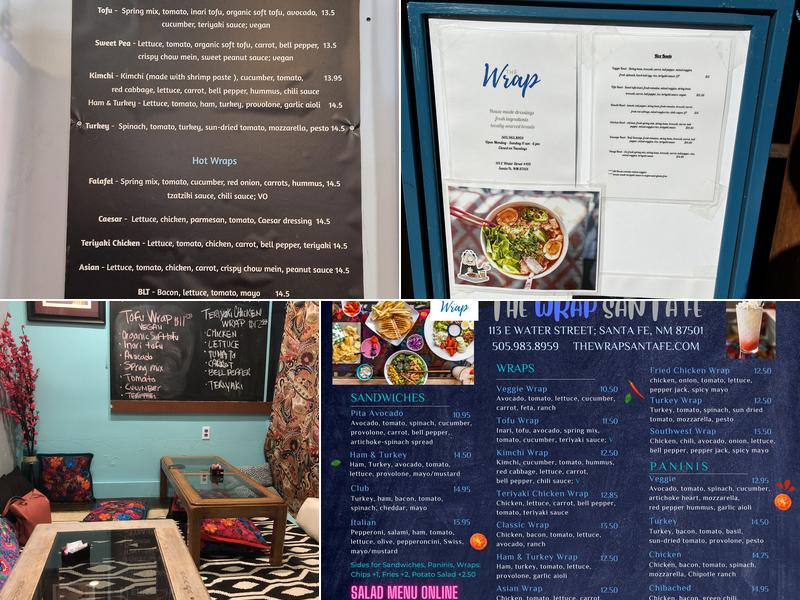 The Wrap Santa Fe Menu