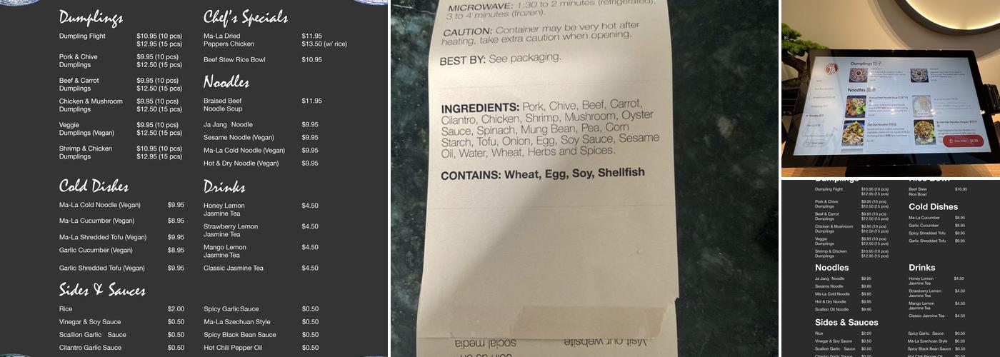 Sun's Kitchen 老孫家 Menu