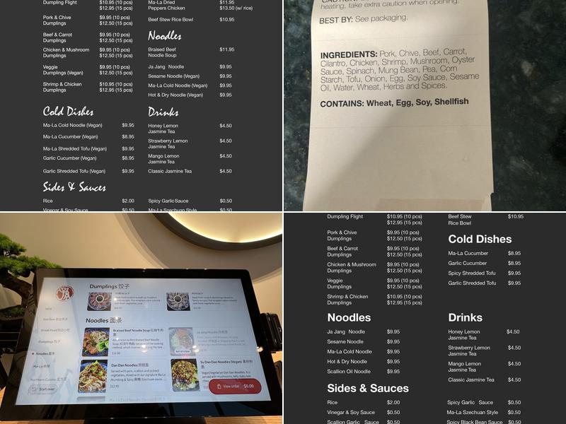 Sun's Kitchen 老孫家 Menu
