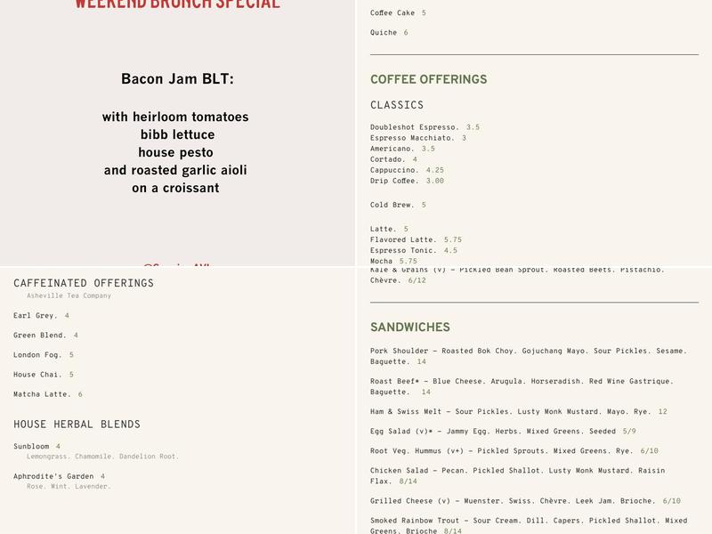 Session @ Citizen Vinyl Menu