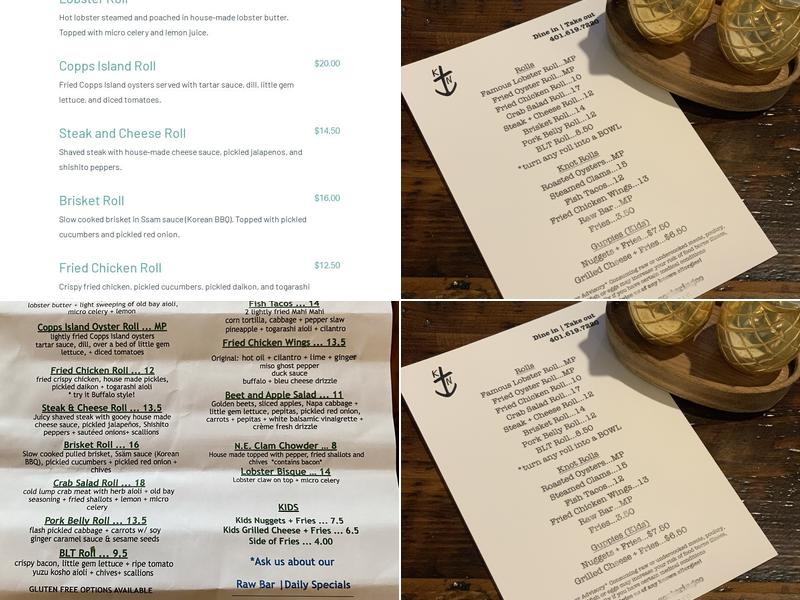 Knot Norm's - Newport Menu