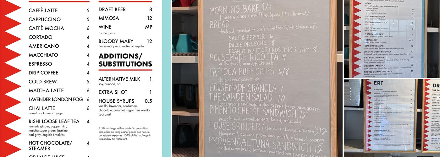Red Arrow Coffee & Cafe Menu