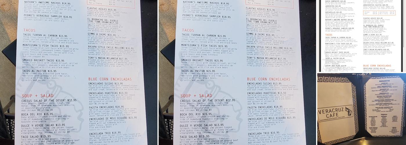 Veracruz Cafe - Midlothian, TX Menu