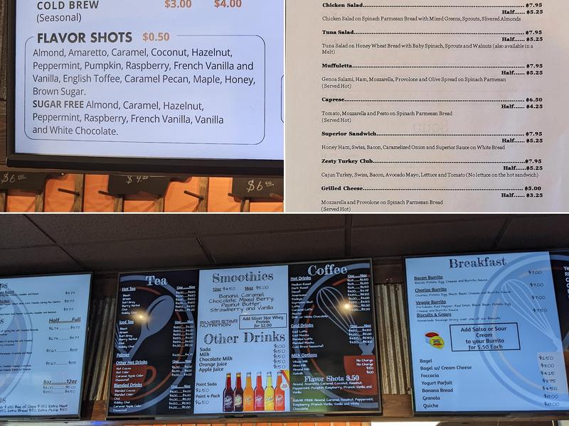 The Baker’s Table Menu