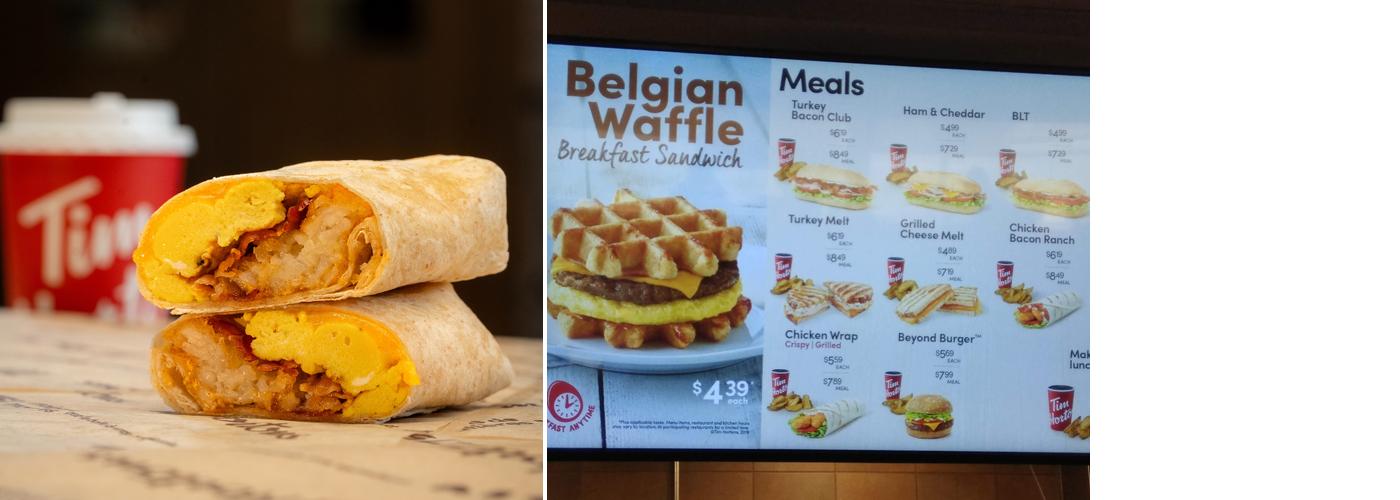 Tim Hortons Menu