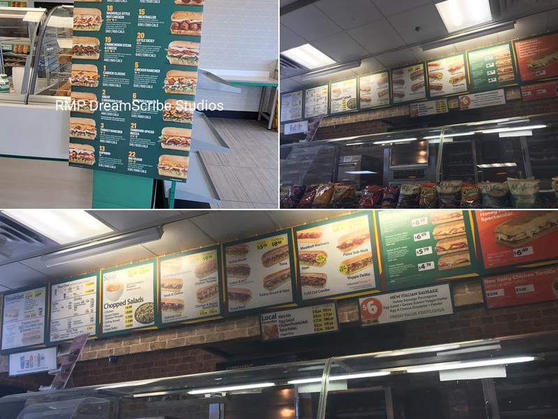 Subway Menu