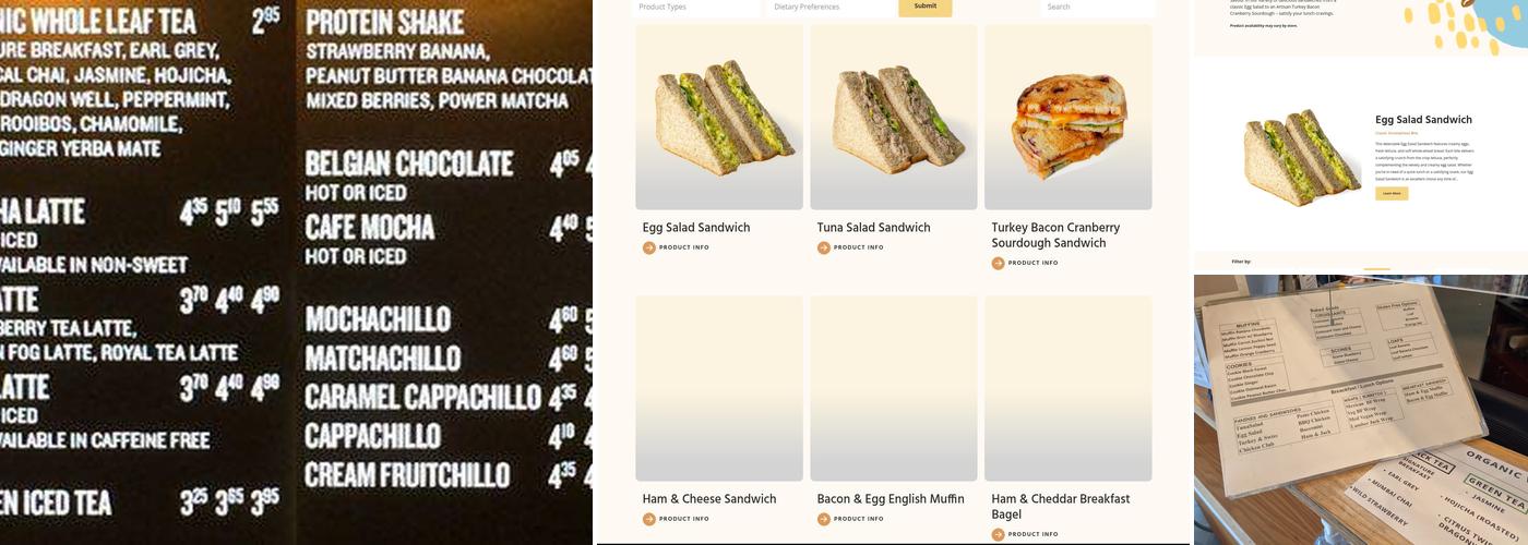 Blenz Coffee Menu