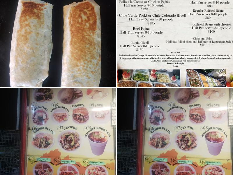 Taqueria Los Volcanes Menu