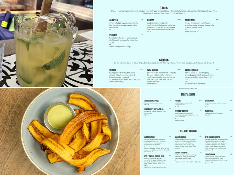 Havana Vancouver Menu