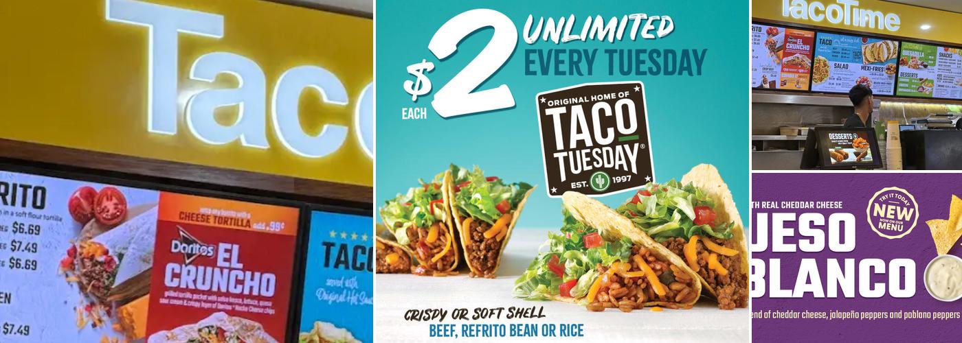 TacoTime Pacific Centre Mall Menu