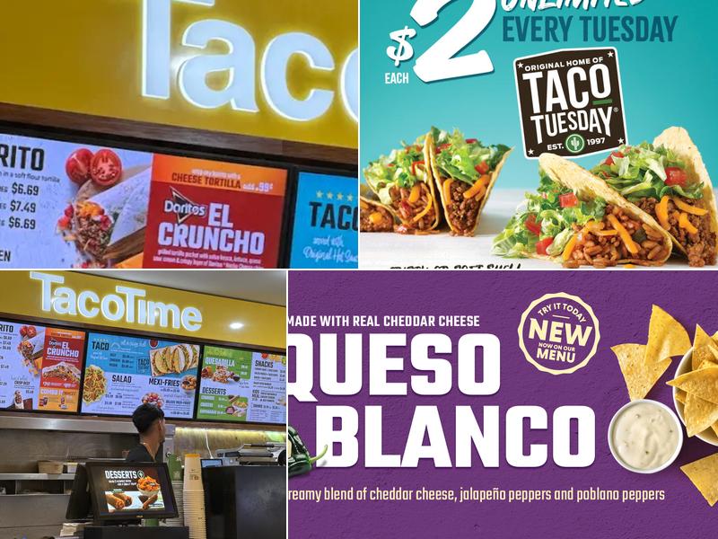 TacoTime Pacific Centre Mall Menu