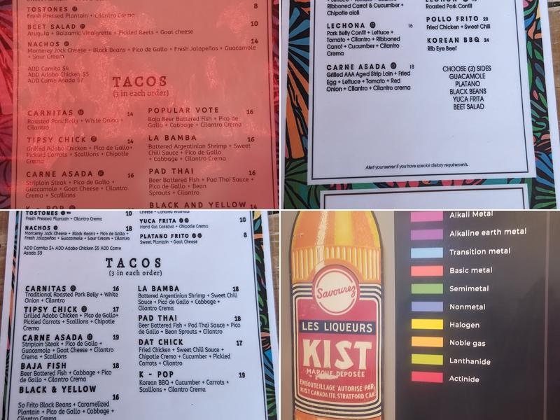 Atomic 10 Menu