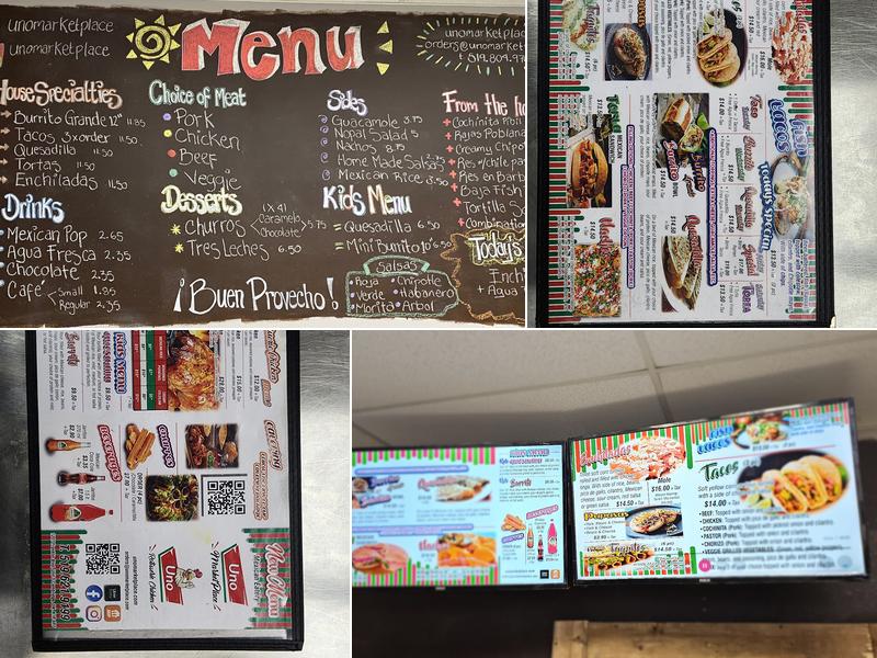UnoMarketplace Menu