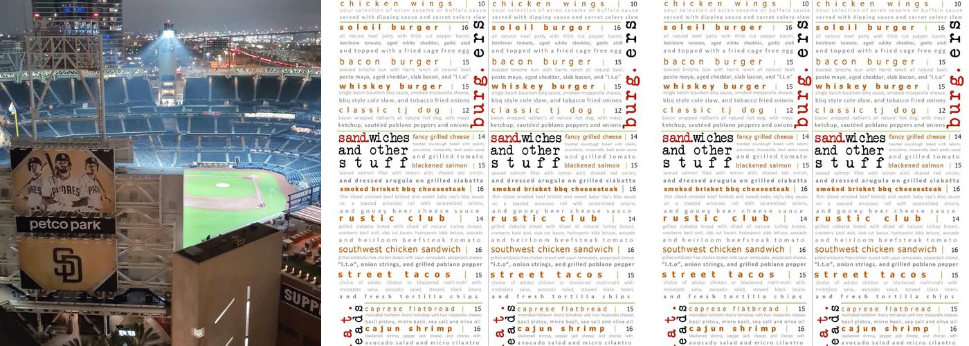 Latitude Lounge Menu