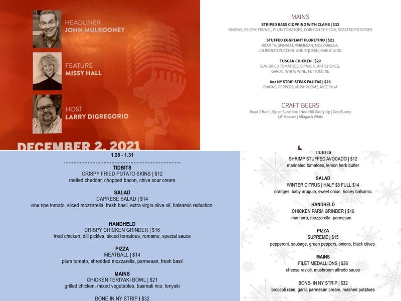 Barbarie's Grill Menu