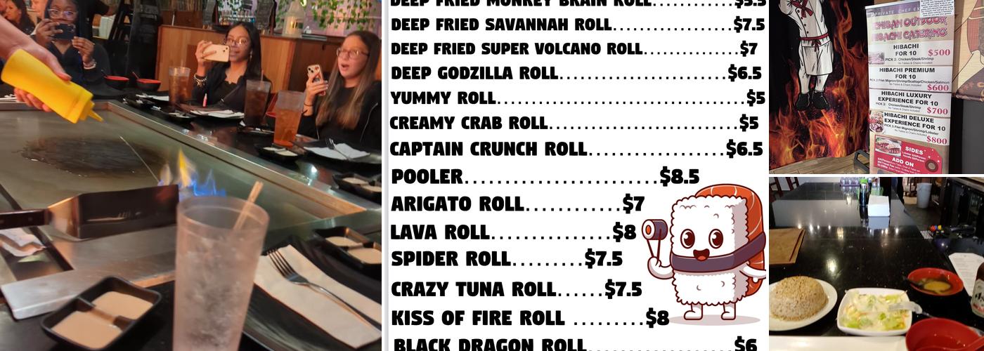 Ichiban Japanese steakhouse Menu