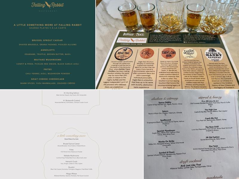 Falling Rabbit Restaurant Menu