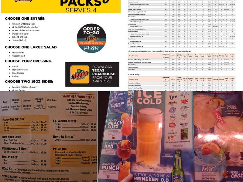 Texas Roadhouse Menu