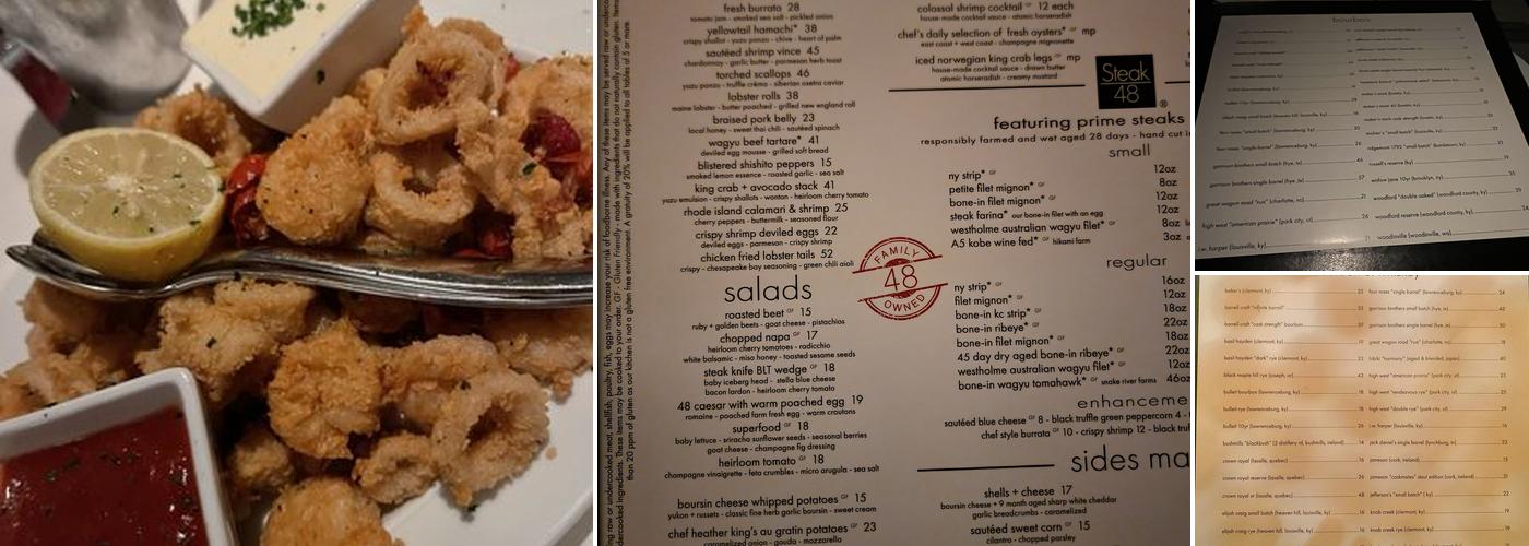 Steak 48 Menu