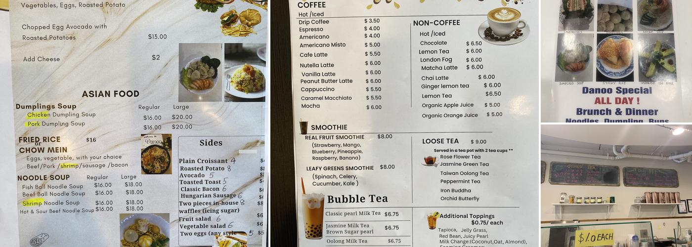 Danoo Cafe Menu