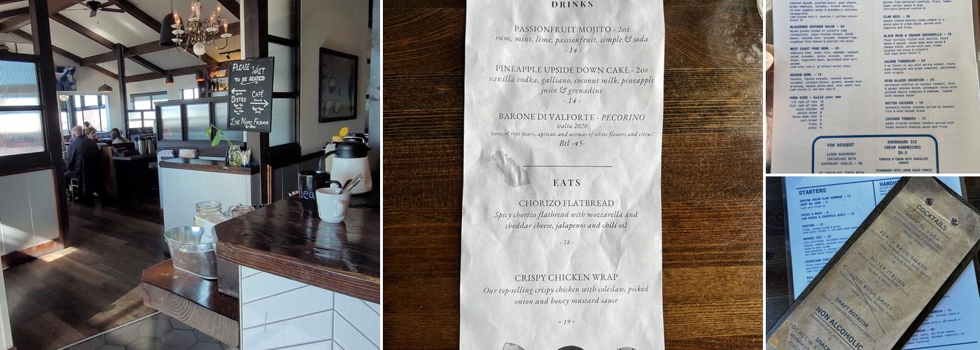 Breakwater Bistro. Bar Menu