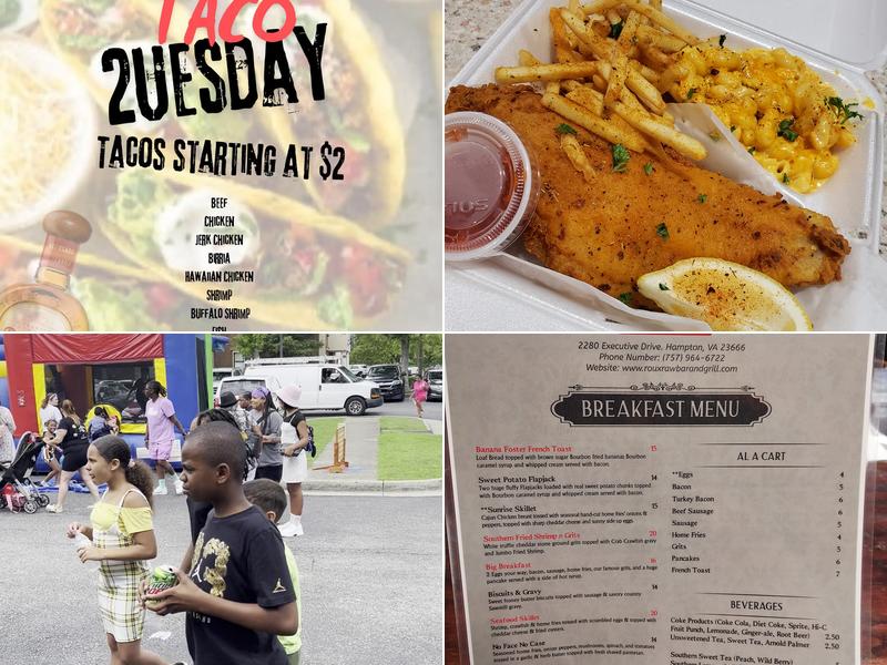 Roux Raw Bar and Grill Menu