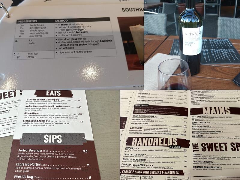Original Joe's Menu