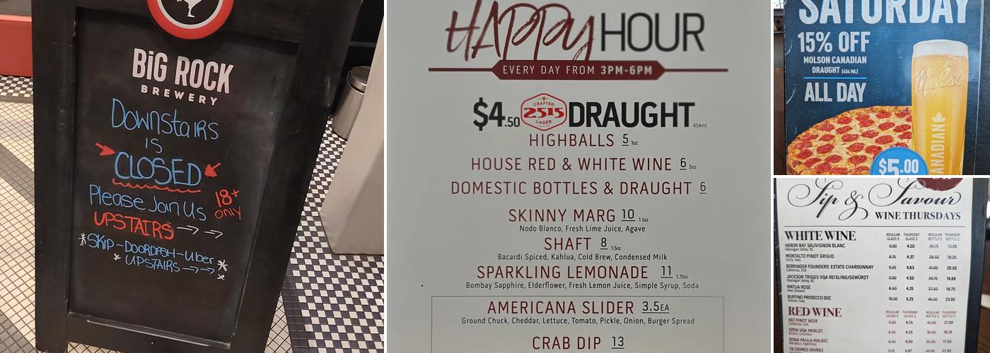 The Tommyfield Gastro Pub Menu