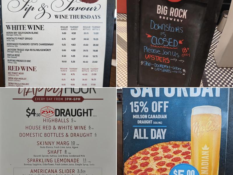 The Tommyfield Gastro Pub Menu