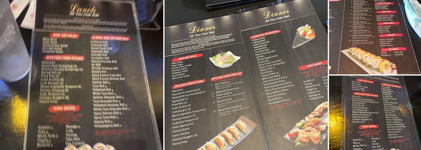 Ooka Sushi Menu