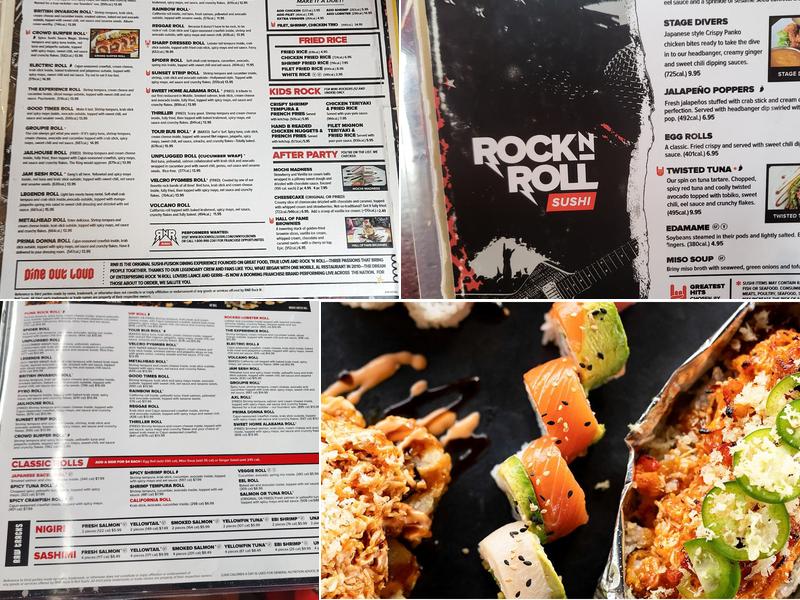 Rock N Roll Sushi Menu