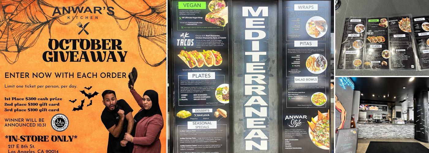 Anwar's Kitchen Menu