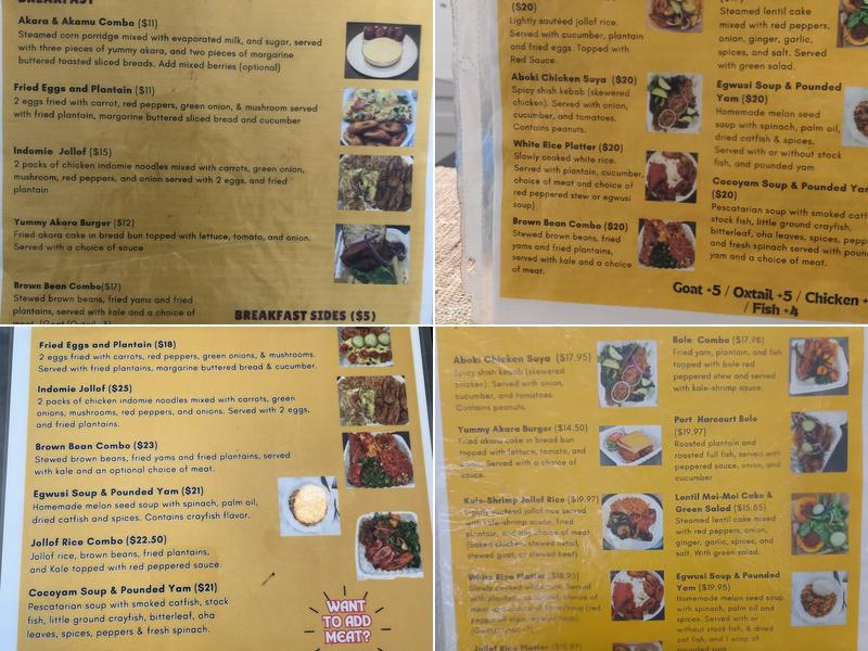 Kojokojo Fusion Menu