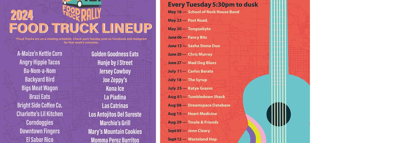 Foco Food Truck Rally Menu