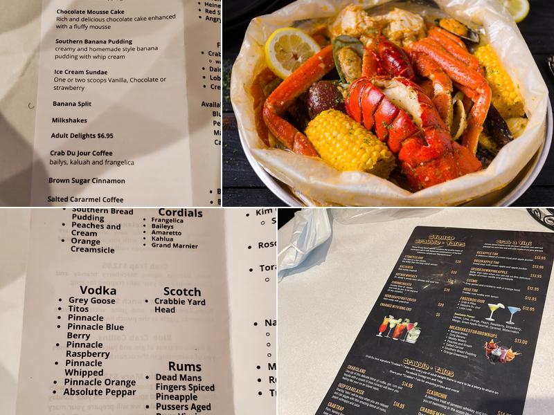 Crab Du Jour Cajun Seafood & Bar Menu