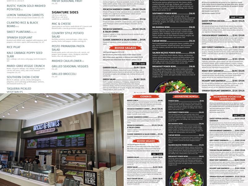 Ghost Kitchen Orlando Menu