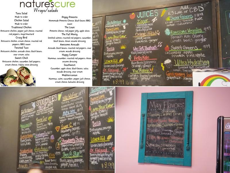 Natures Cure Inc Menu