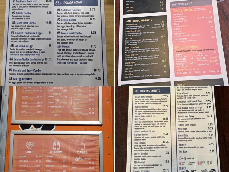 Savory Layne Steakhouse Menu