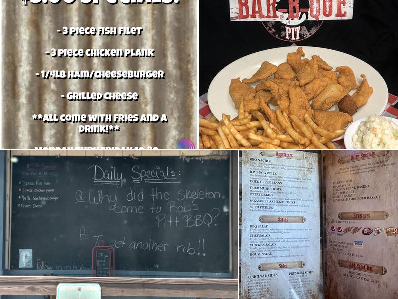 Rob's Pit BBQ Menu