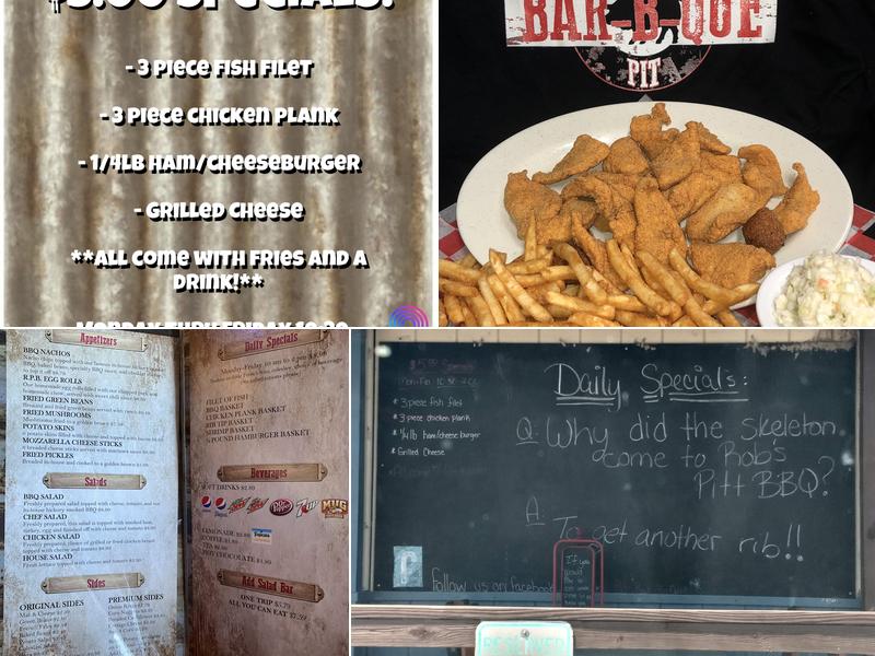 Rob's Pit BBQ Menu