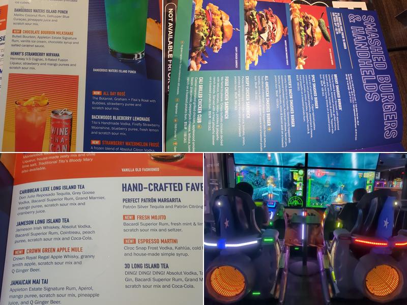 Dave & Buster's Menu