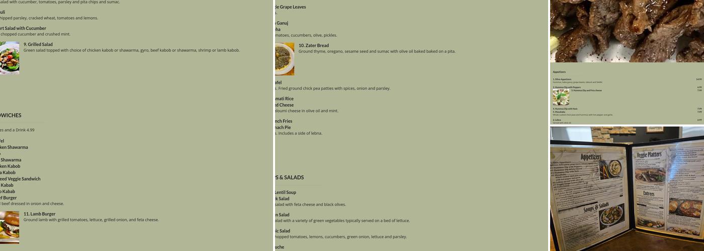 Olive Menu