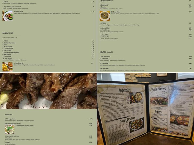 Olive Menu