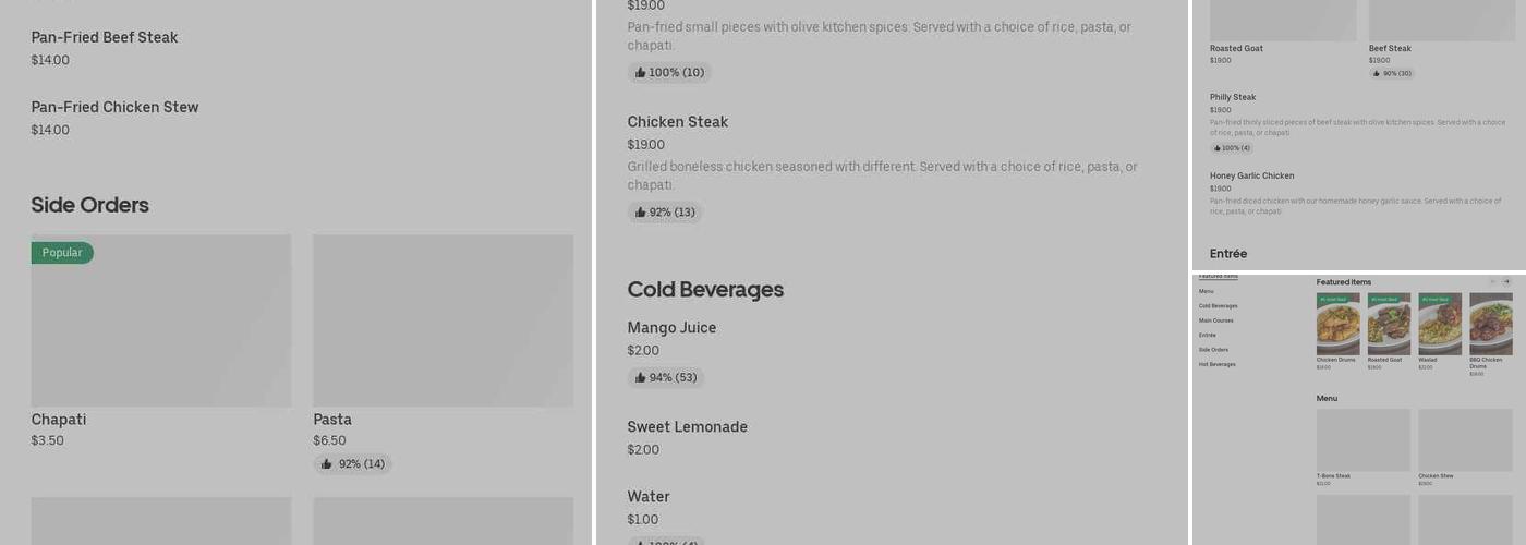 Olive Kitchen Menu