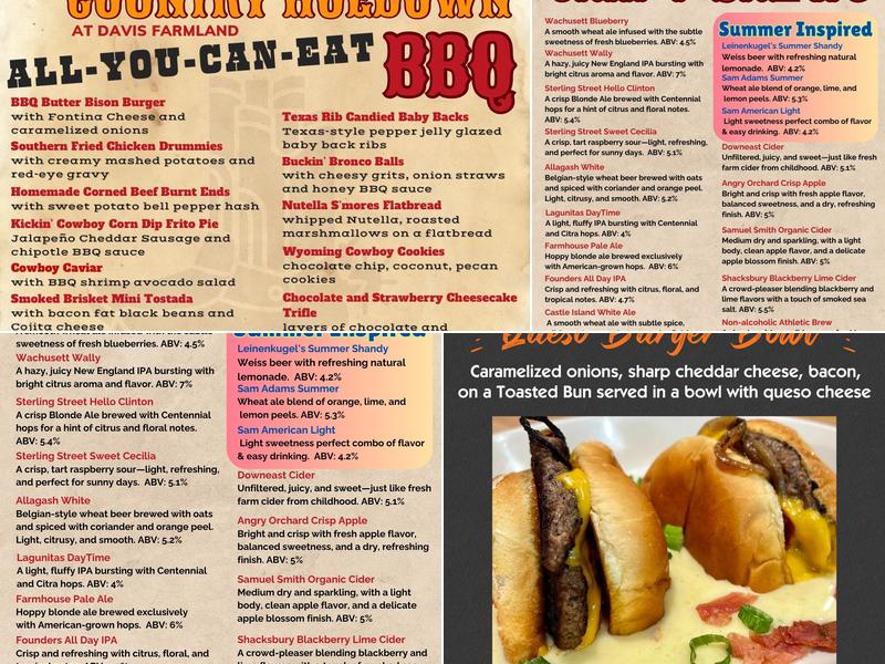 Davis BBQ Menu