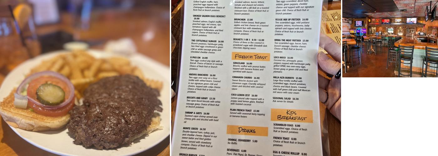 JP's Hideout Menu