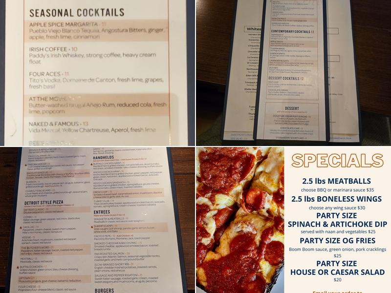 Backlot Pizza + Kitchen Menu