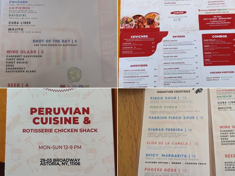 Don Pollo Astoria Menu