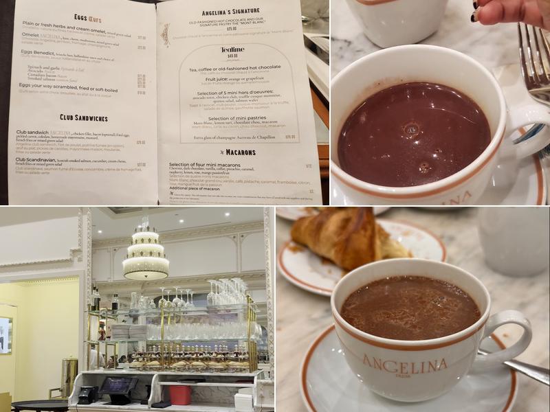 Angelina Paris Bryant Park Menu